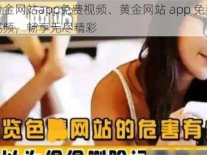 黄金网站app免费视频、黄金网站 app 免费视频，畅享无尽精彩