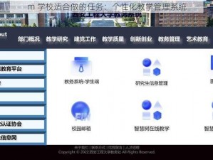 m 学校适合做的任务：个性化教学管理系统