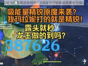 原神角色专属技能揭秘：E技能与Q技能深度解析与探讨