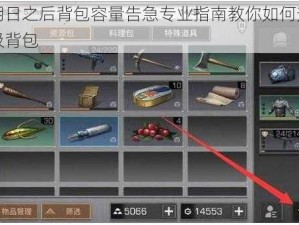 明日之后背包容量告急专业指南教你如何升级背包