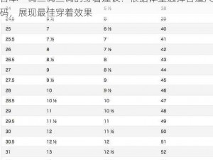 日本一码二码三码的穿着建议：根据体型选择合适尺码，展现最佳穿着效果