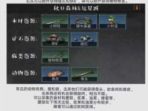 明日之后：黄麻叶的妙用与采集地探秘