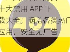 404 黄台软件免费十大禁用 APP 下载大全，涵盖各类热门应用，安全无广告