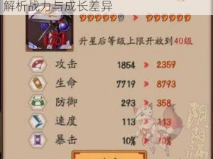 关于阴阳师式神五星与六星之别：深度解析战力与成长差异