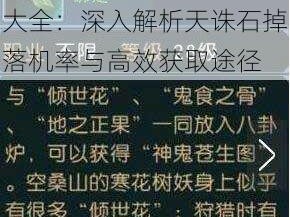 诛仙手游天诛石获取攻略大全：深入解析天诛石掉落机率与高效获取途径