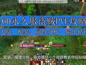 《魔兽世界怀旧服：盗贼攻略之剑术精通》