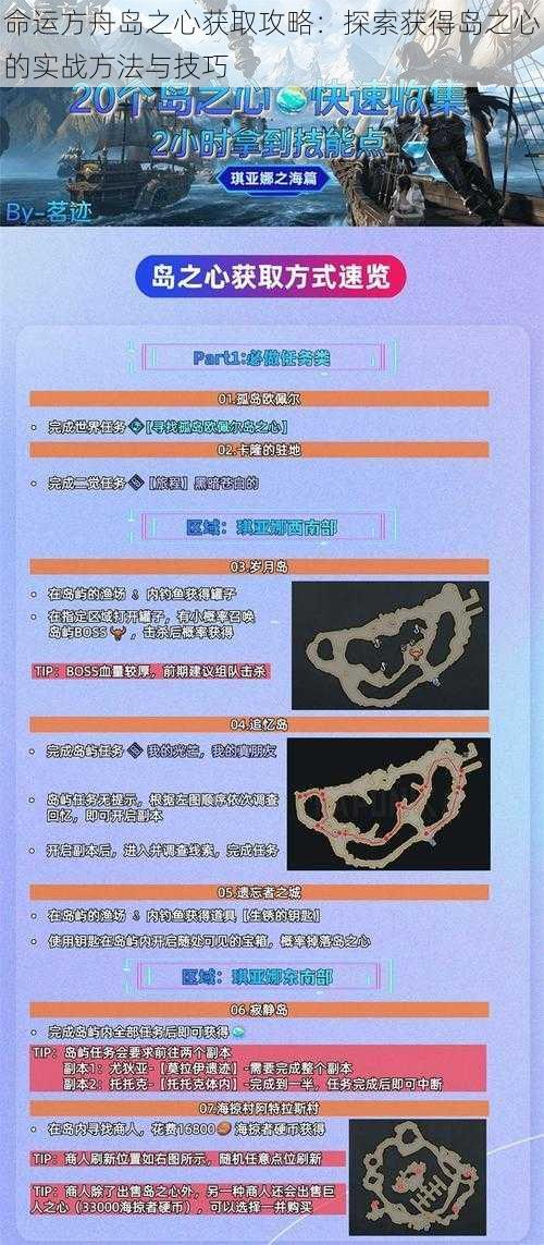 命运方舟岛之心获取攻略：探索获得岛之心的实战方法与技巧