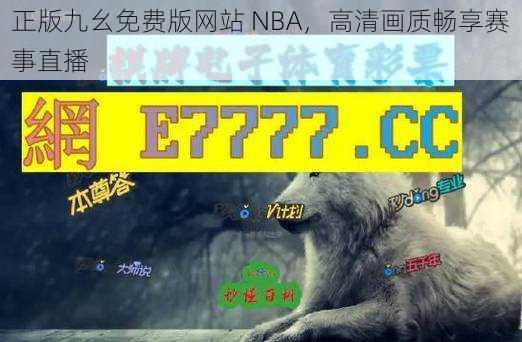 正版九幺免费版网站 NBA，高清画质畅享赛事直播