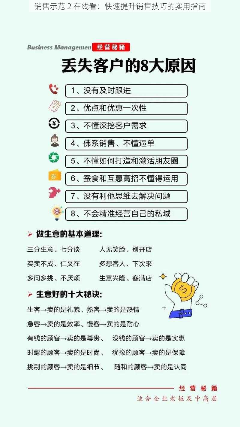 销售示范 2 在线看：快速提升销售技巧的实用指南