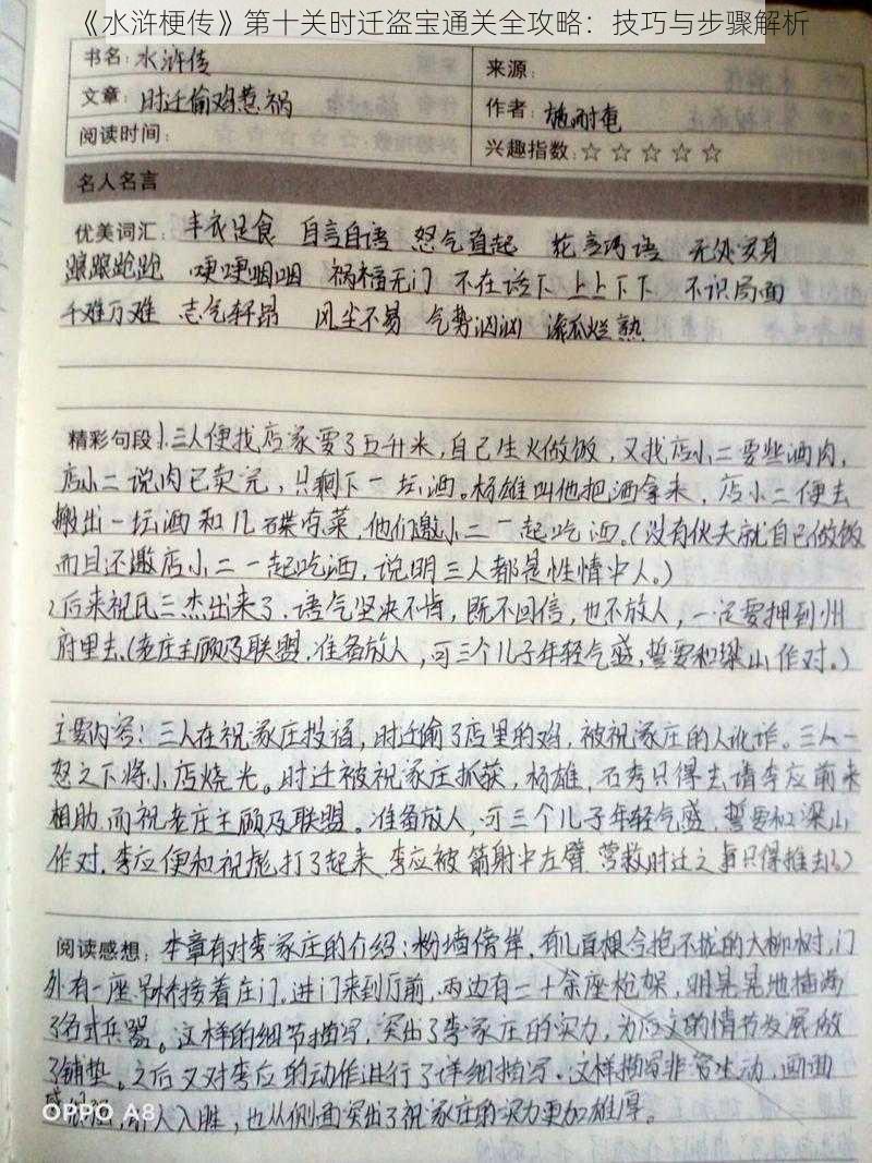 《水浒梗传》第十关时迁盗宝通关全攻略：技巧与步骤解析