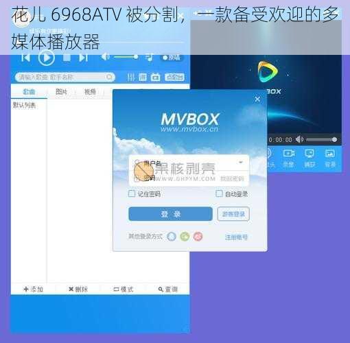 花儿 6968ATV 被分割，一款备受欢迎的多媒体播放器