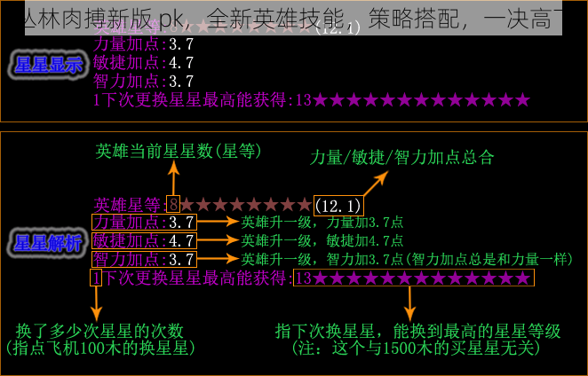 丛林肉搏新版 pk，全新英雄技能，策略搭配，一决高下