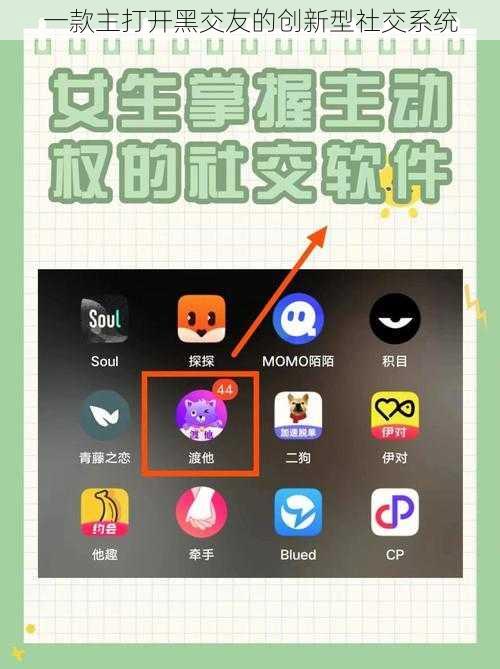 一款主打开黑交友的创新型社交系统