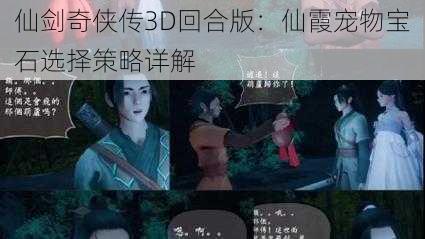 仙剑奇侠传3D回合版：仙霞宠物宝石选择策略详解