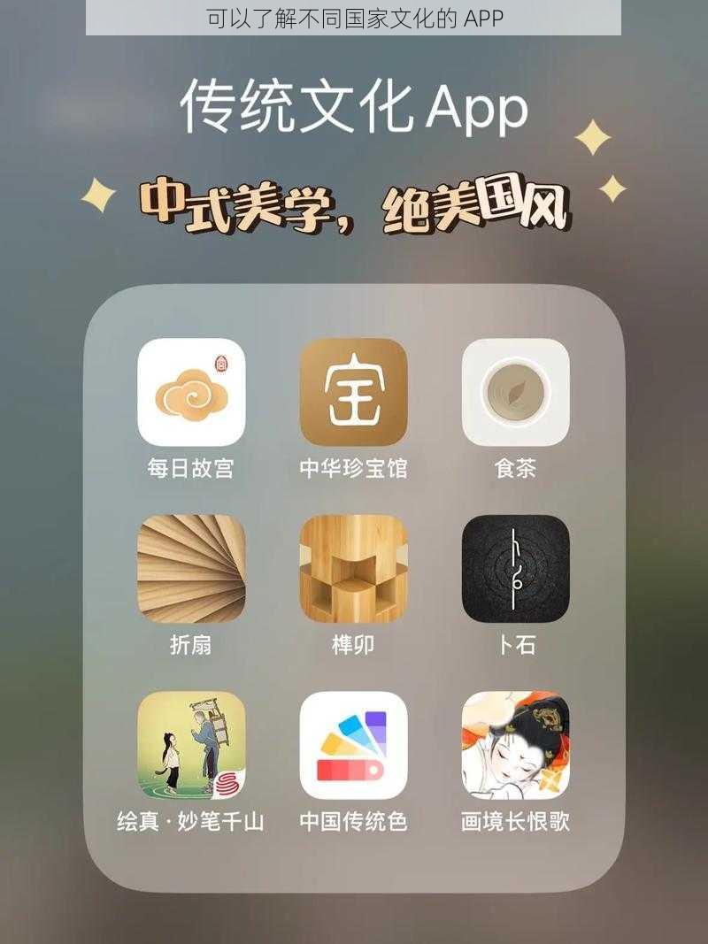 可以了解不同国家文化的 APP