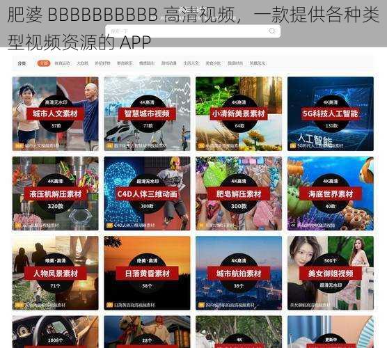 肥婆 BBBBBBBBBB 高清视频，一款提供各种类型视频资源的 APP