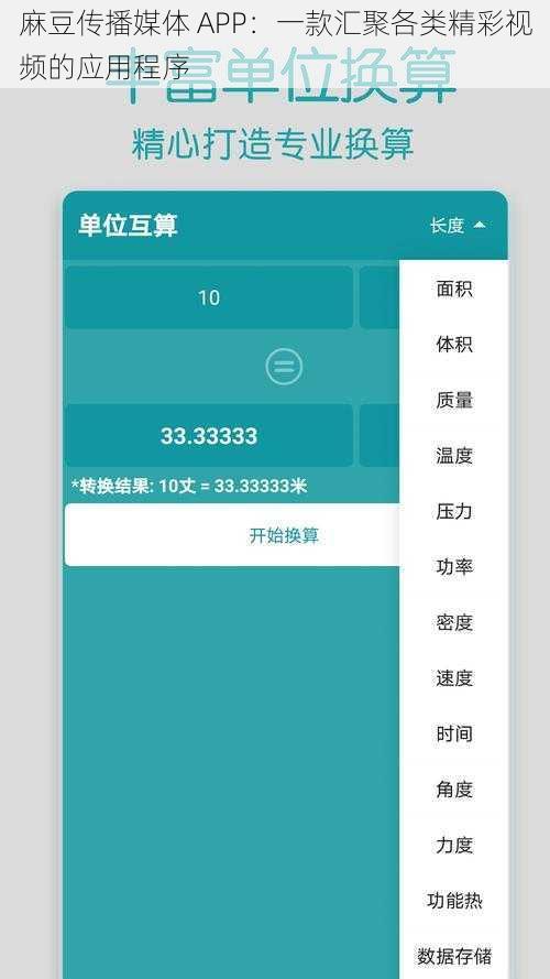 麻豆传播媒体 APP：一款汇聚各类精彩视频的应用程序