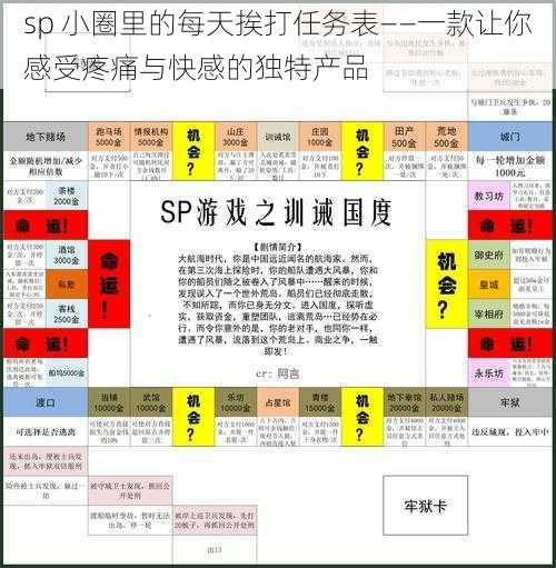 sp 小圈里的每天挨打任务表——一款让你感受疼痛与快感的独特产品