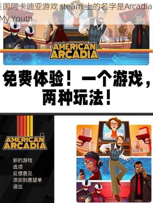 美国阿卡迪亚游戏 steam 上的名字是Arcadia of My Youth