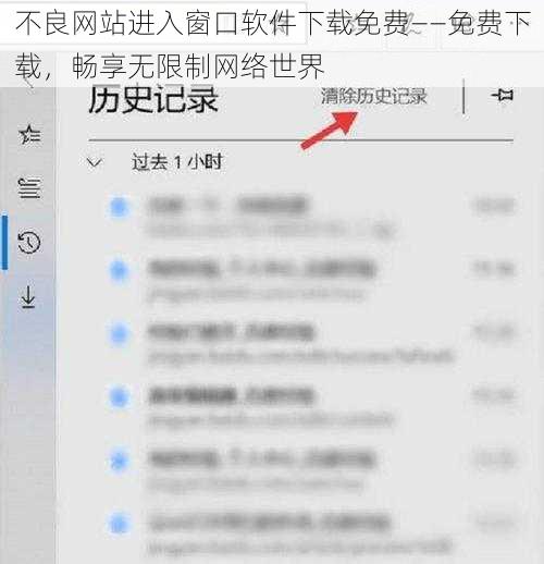 不良网站进入窗口软件下载免费——免费下载，畅享无限制网络世界