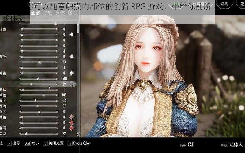 一款让你可以随意触摸内部位的创新 RPG 游戏,带给你前所未有的游戏体验