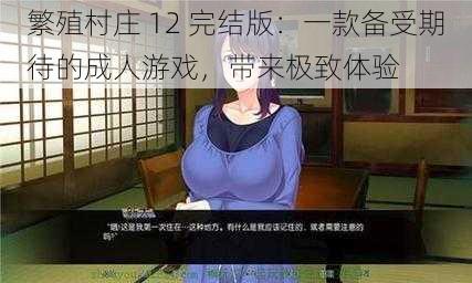 繁殖村庄 12 完结版：一款备受期待的成人游戏，带来极致体验