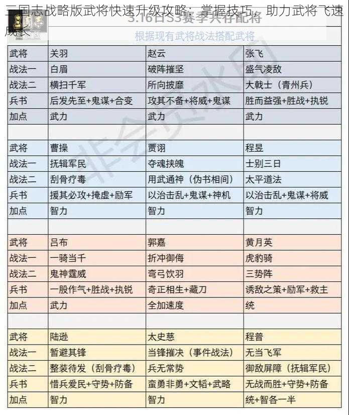 三国志战略版武将快速升级攻略：掌握技巧，助力武将飞速成长