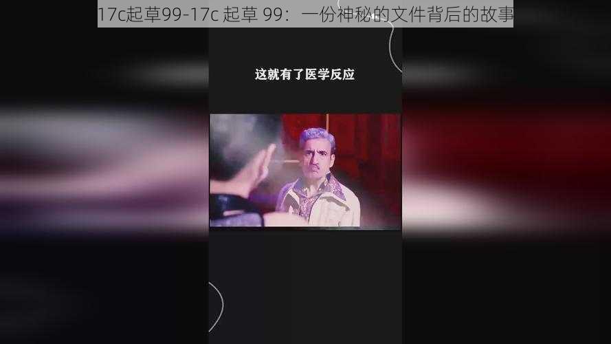 17c起草99-17c 起草 99：一份神秘的文件背后的故事