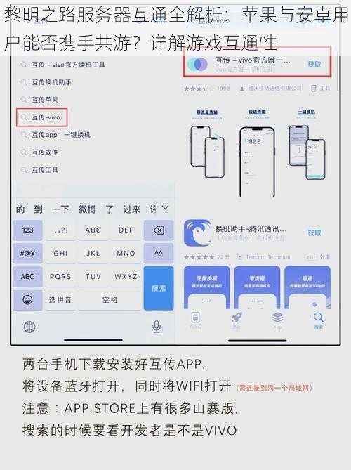 黎明之路服务器互通全解析：苹果与安卓用户能否携手共游？详解游戏互通性