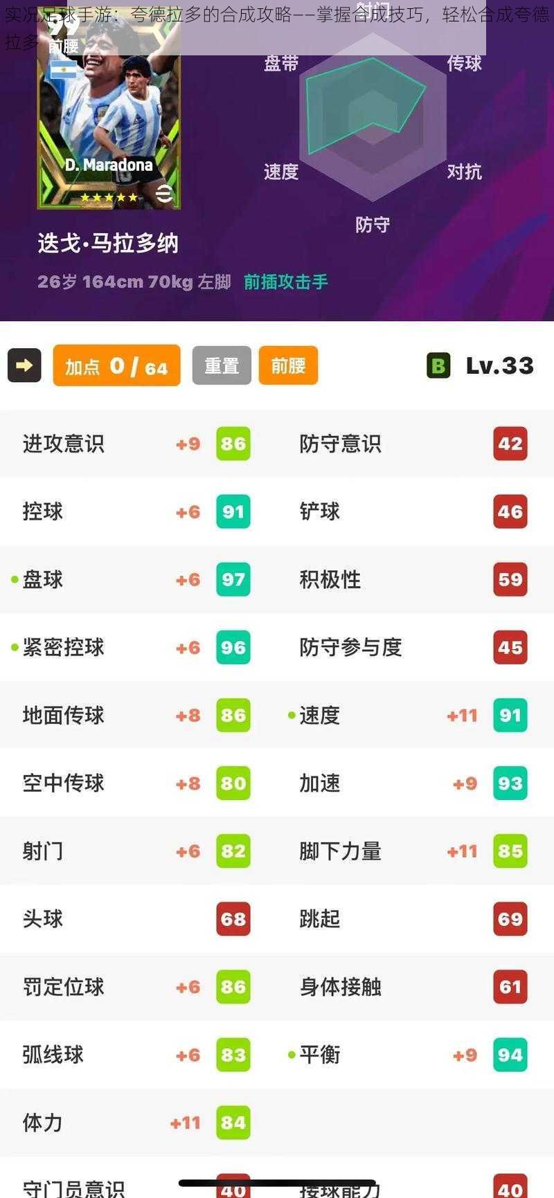 实况足球手游：夸德拉多的合成攻略——掌握合成技巧，轻松合成夸德拉多