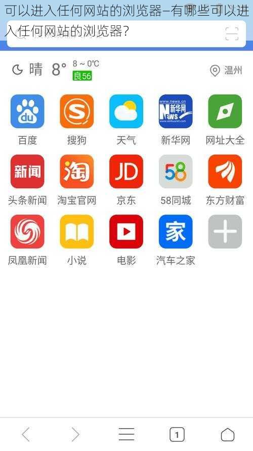 可以进入任何网站的浏览器—有哪些可以进入任何网站的浏览器？