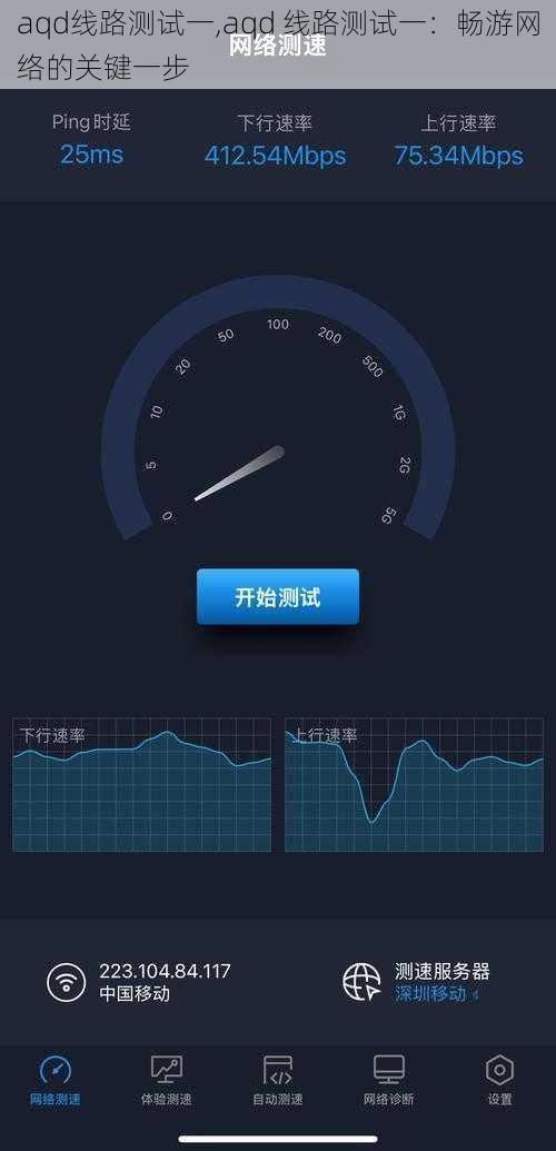 aqd线路测试一,aqd 线路测试一：畅游网络的关键一步