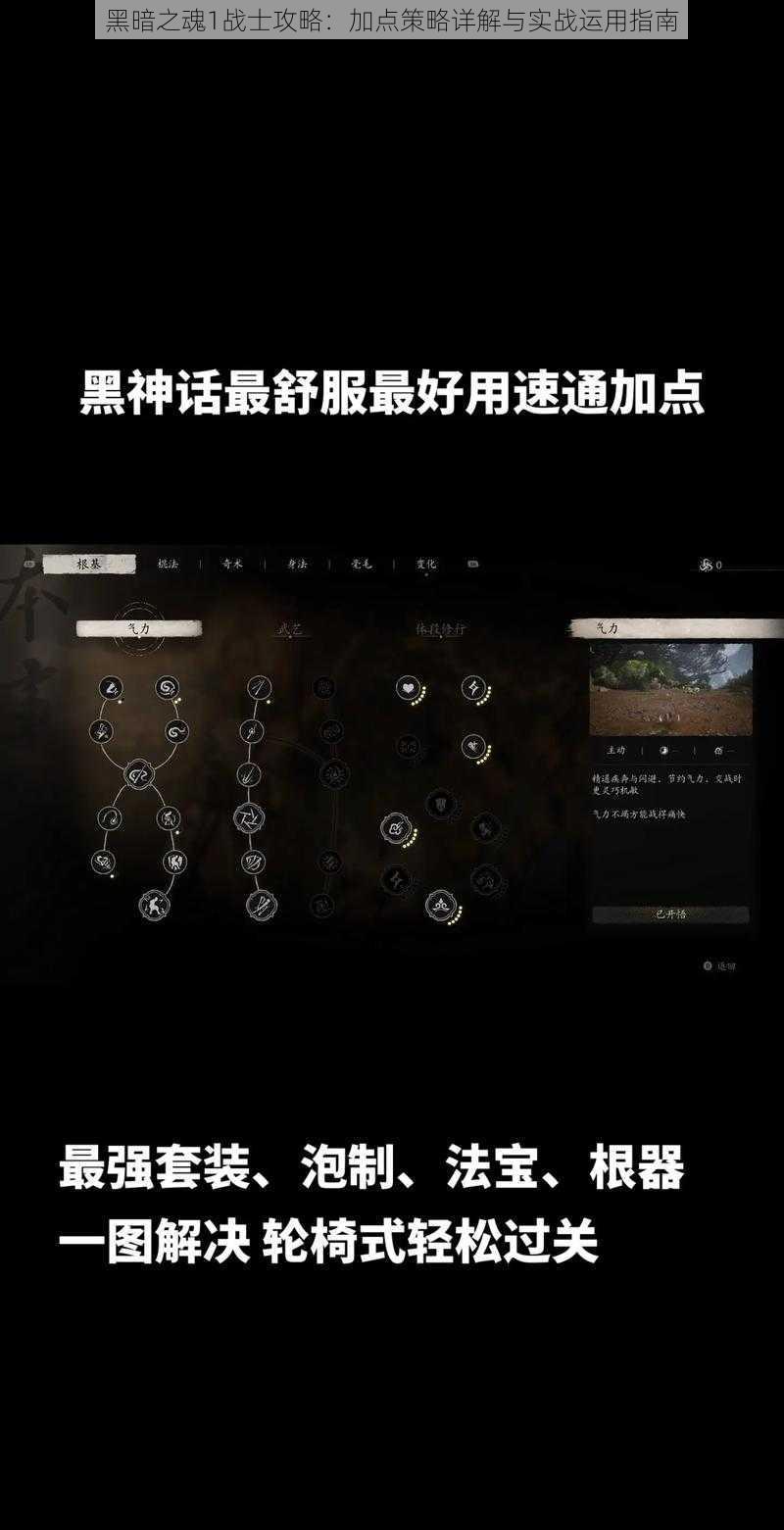 黑暗之魂1战士攻略：加点策略详解与实战运用指南