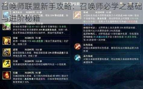 召唤师联盟新手攻略：召唤师必学之基础与进阶秘籍