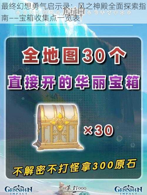 最终幻想勇气启示录：风之神殿全面探索指南——宝箱收集点一览表