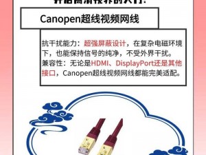 canopen超线视频网线的应用;Canopen 超线视频网线在哪些领域有应用？