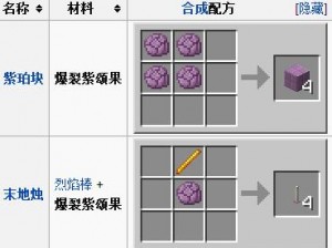 紫颂果的种植指南：在Minecraft世界中实现高效生产及其用途解析