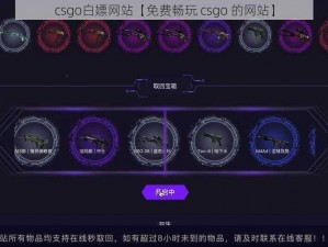 csgo白嫖网站【免费畅玩 csgo 的网站】