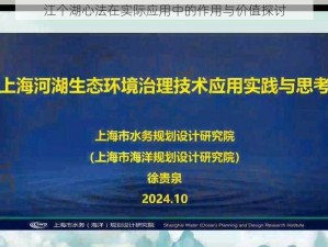 江个湖心法在实际应用中的作用与价值探讨