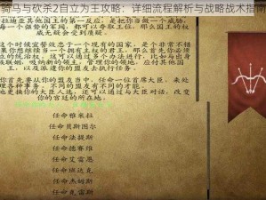 骑马与砍杀2自立为王攻略：详细流程解析与战略战术指南