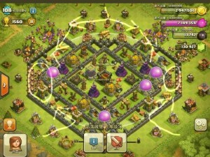 COC7 本最强阵型，防三星神阵，资源无忧