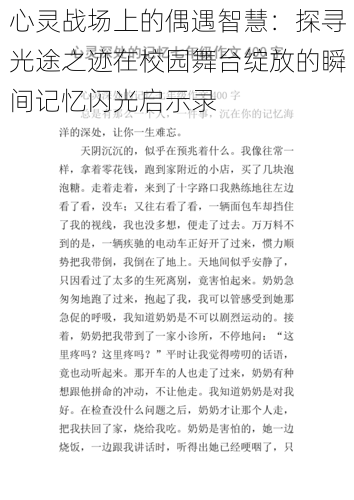 心灵战场上的偶遇智慧：探寻光途之迹在校园舞台绽放的瞬间记忆闪光启示录