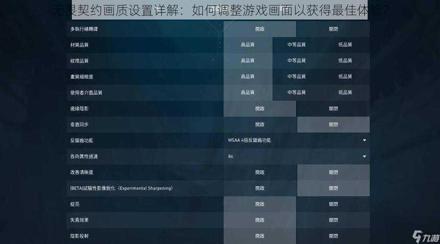 无畏契约画质设置详解：如何调整游戏画面以获得最佳体验？