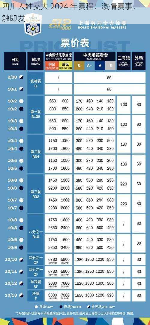 四川人姓交大 2024 年赛程：激情赛事，一触即发