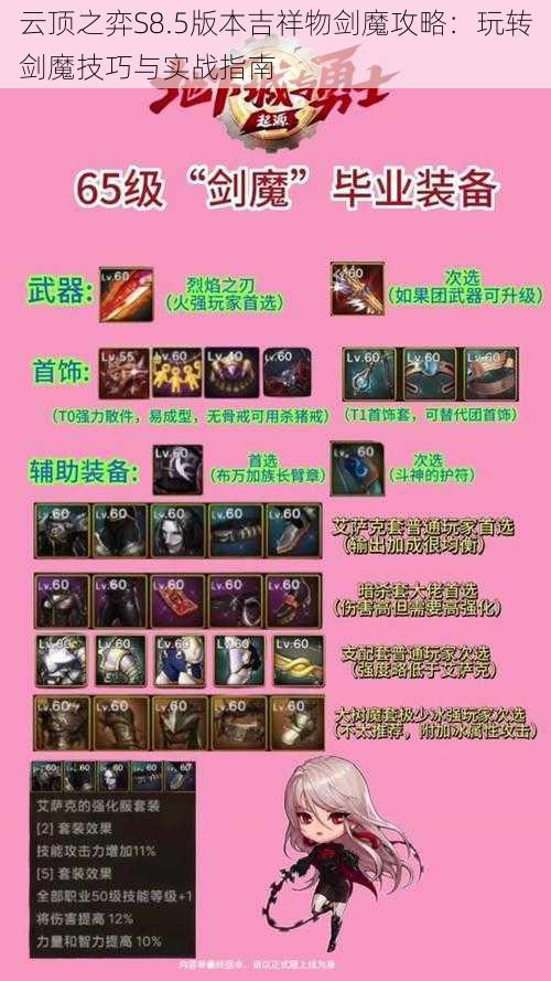 云顶之弈S8.5版本吉祥物剑魔攻略：玩转剑魔技巧与实战指南