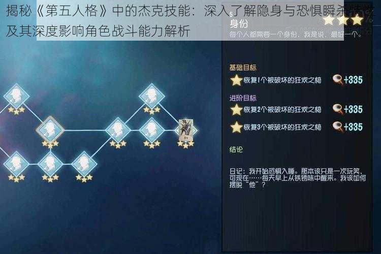 揭秘《第五人格》中的杰克技能：深入了解隐身与恐惧瞬杀特性及其深度影响角色战斗能力解析