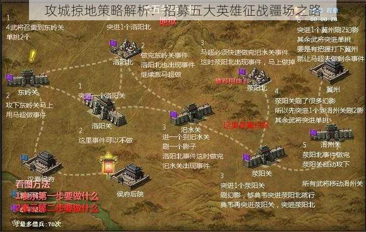 攻城掠地策略解析：招募五大英雄征战疆场之路