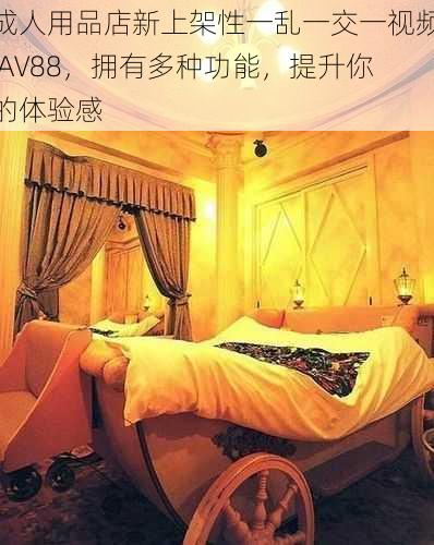 成人用品店新上架性一乱一交一视频 AV88，拥有多种功能，提升你的体验感