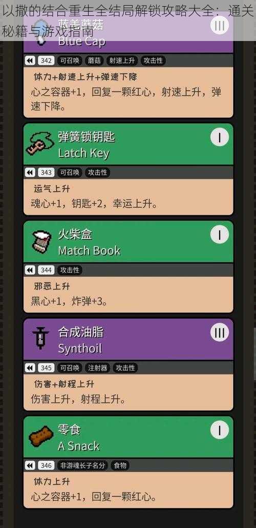 以撒的结合重生全结局解锁攻略大全:通关秘籍与游戏指南