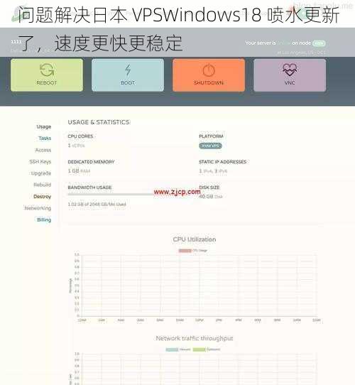 问题解决日本 VPSWindows18 喷水更新了，速度更快更稳定